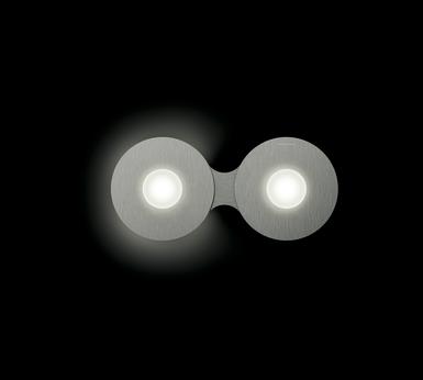 Applique 2 lumières led Grossmann Disc Gris argenté Aluminium 52-830-091