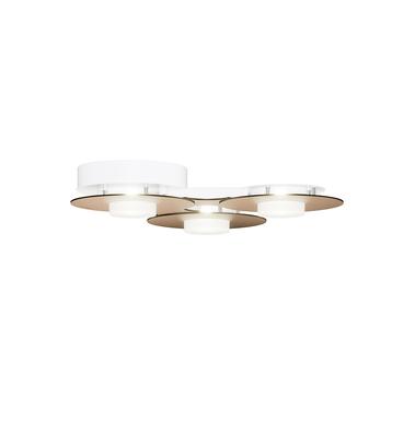 Applique 3 lumières led Grossmann Disc Brun doré Aluminium 73-830-090