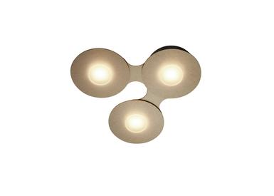 Applique 3 lumières led Grossmann Disc Brun doré Aluminium 73-830-090