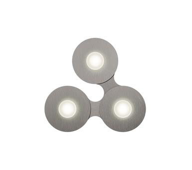 Applique 3 lumières led Grossmann Disc Gris argenté Aluminium 73-830-091