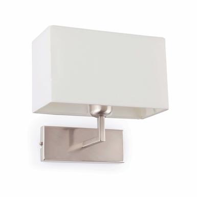 Applique avec abat-jour Faro Swing Nickel mat Acier 62988