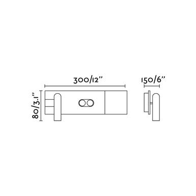 Applique bidirectionnel érable avec liseuse et chargeur sans sans fil Faro Magos Beige Bois 20331