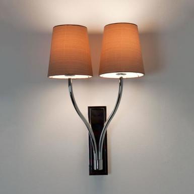 Applique Design 2L 7148+4131 Limoges  Astro Limoges Chrome Métal 7148+2x4131