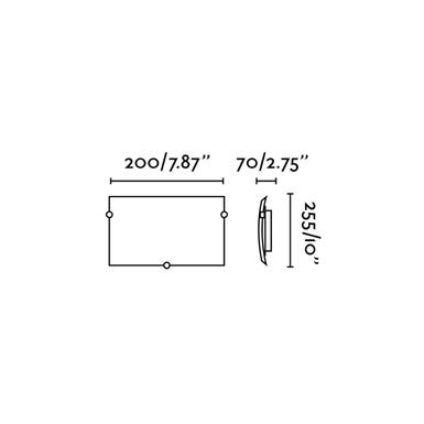 Applique design Faro Diula Nickel satiné Métal 62987