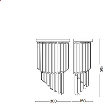 Applique design Ideal lux Carlton Chrome Métal 168913