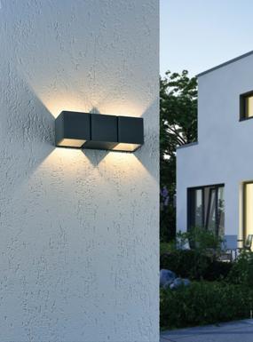 Applique extérieure 2 lampes led Neuhaus Marcel Gris anthracite Aluminium 9658-13