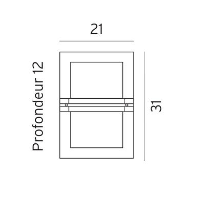 Applique extérieure avec détecteur de mouvement Norlys Basel Acier acier galvanisé MD661GA