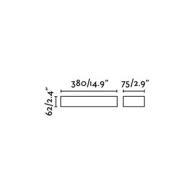 Applique extérieure bidirectionnelle Faro Tacana Gris métallique Aluminium 71049