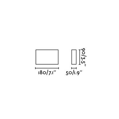 Applique extérieure bidirectionnelle led Faro Kaula Nickel mat acier inoxydable 70406