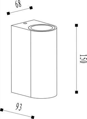 Applique extérieure bidirectionnelle Lucide Boogy Rouille Aluminium 27863/02/97