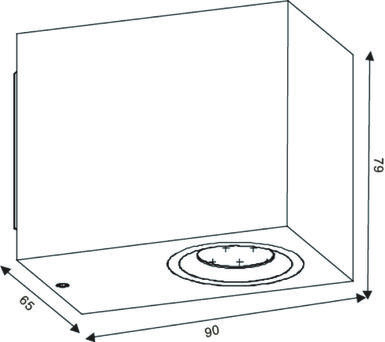 Applique extérieure bidirectionnelle Lucide Zora Blanc Aluminium 22860/05/31