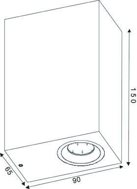 Applique extérieure bidirectionnelle Lucide Zora Blanc Aluminium 22860/10/31