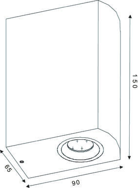 Applique extérieure bidirectionnelle Lucide Zora Noir Aluminium 22861/10/30