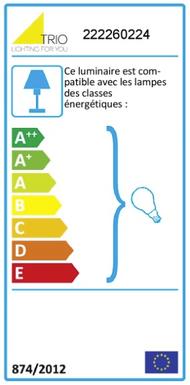 Applique extérieure bidirectionnelle Trio Hoosic Rouille Aluminium 222260224