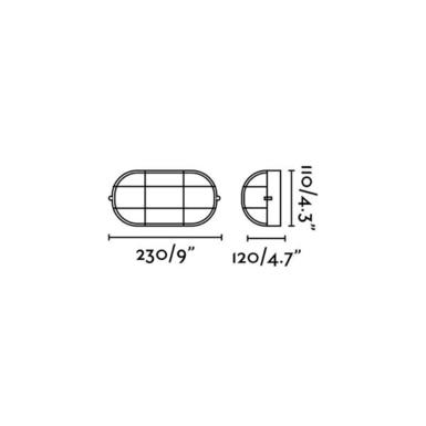 Applique extérieure Cabo H 23 cm - Or - Laiton - Reconditionnée - Faro - 70998-LOL