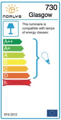 Applique extérieure classique Norlys Glascow fonte d'aluminium 730