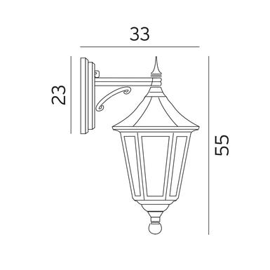 Applique extérieure classique Norlys Modena fonte d'aluminium 351