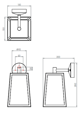 Applique Extérieure Design 7106 Calvi Astro Calvi Nickel poli acier inoxydable 7106