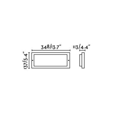 Applique extérieure design Faro Natron Gris anthracite Aluminium brossé 70720