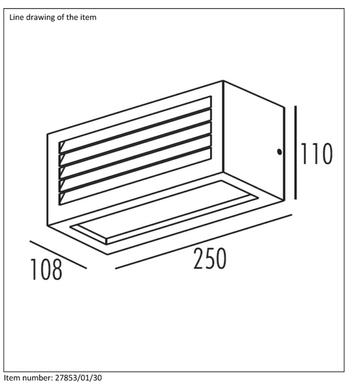 Applique extérieure design Lucide Dimo Gris anthracite Aluminium 27853/01/30