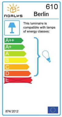 Applique extérieure design Norlys Berlin fonte d'aluminium 610SV