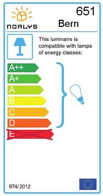 Applique extérieure design Norlys Bern 651GA