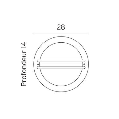 Applique extérieure design Norlys Bremen Acier galvanisé 630GA