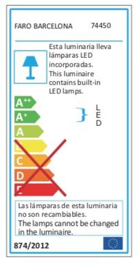 Applique extérieure led Faro Alp anthracite Aluminium 74450