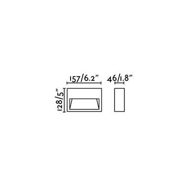 Applique extérieure led Faro Grada Rouille Aluminium 70907