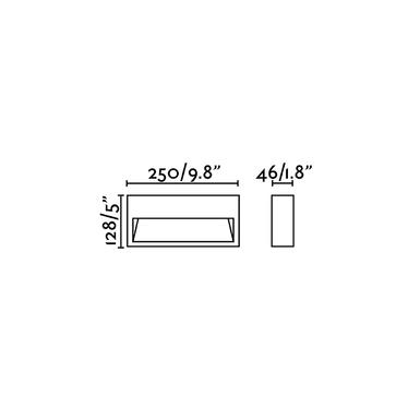 Applique extérieure led Faro Grada Rouille Aluminium 70909