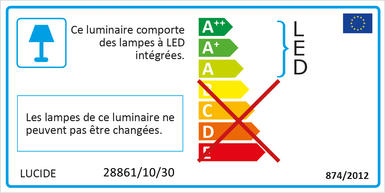 Applique extérieure led Lucide Clairette Gris anthracite Aluminium 28861/10/30