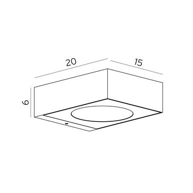 Applique extérieure led Norlys Hitra Blanc Aluminium 1330VI