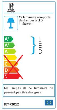 Applique extérieure led Roger Pradier Square Aluminium 156002_