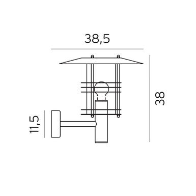 Applique extérieure Norlys Stockholm 286GA