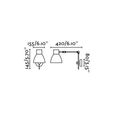 Applique industrielle Faro Celia Noir Métal 40070