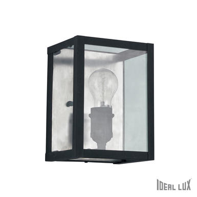 Applique industrielle Ideal lux Igor Noir Métal + Verre 092836
