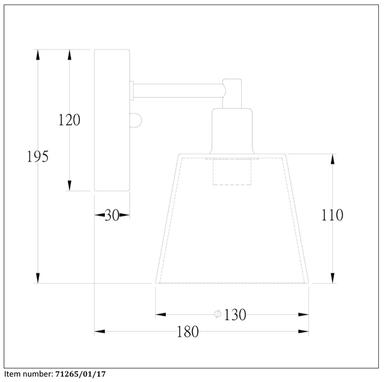 Applique industrielle Lucide Vitri Cuivre Métal 71265/01/17