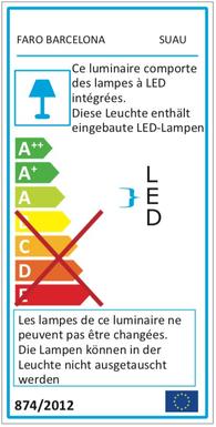 Applique led avec prise USB Faro Suau 62125