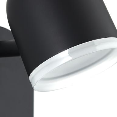 Applique led Brilliant Gretchen Noir Métal G82411/06