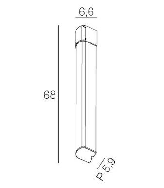 Applique led Corep Glow Chrome ABS 654239