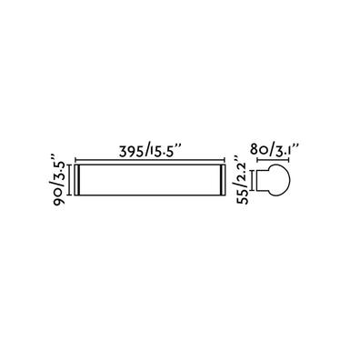 Applique led Faro Danubio Chrome Métal 63601