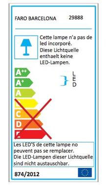 Applique led Faro Lise Blanc Aluminium 29888