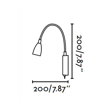 Applique led Faro Loke Blanc 01 Métal 41019