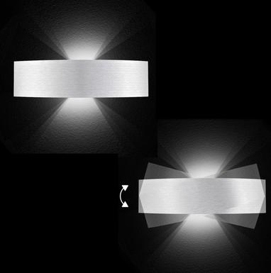 Applique Led Grossmann Calimero Gris Métallique Aluminium 52 778 072