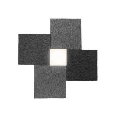 Applique led Grossmann Créo Noir brillant Aluminium 51-770-045