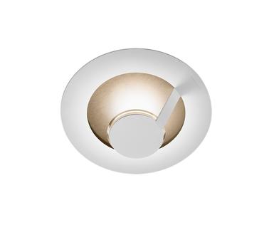 Applique led Grossmann Flat Blanc / Brun doré Aluminium 51-828-157