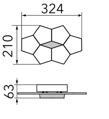 Applique led Grossmann Linde 51-787-072