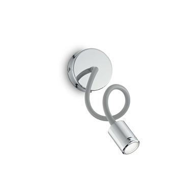 Applique led Ideal lux Focus Gris argent/Chrome Métal 097206