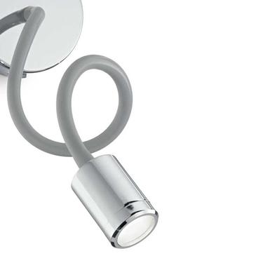 Applique led Ideal lux Focus Gris argent/Chrome Métal 097206