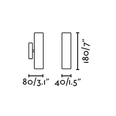 Applique LED Lise H 18 cm - Blanc - Aluminium - Reconditionnée - Faro - 29888-LOL